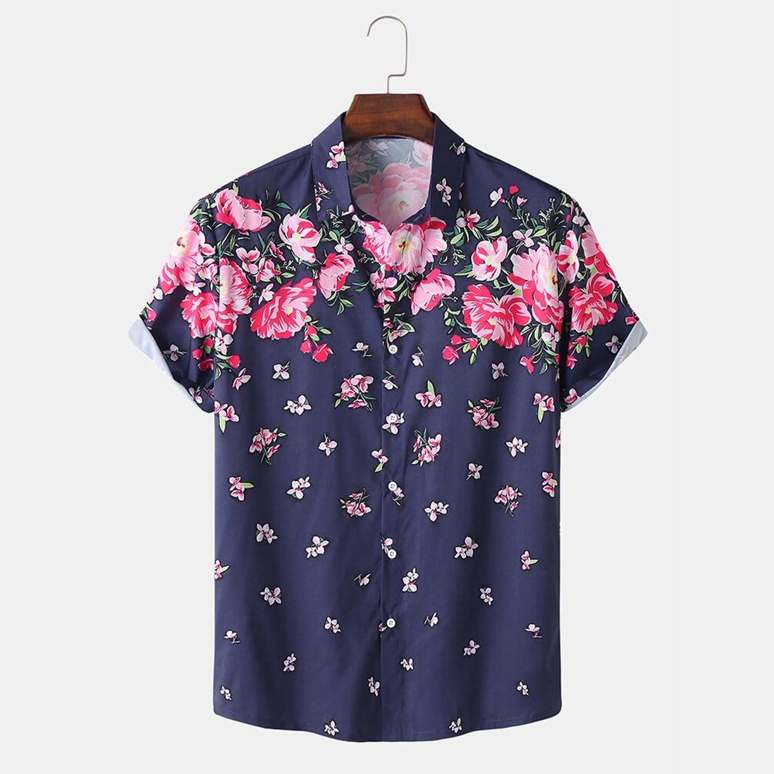 Cartoon Astronaut T-Shirt - Dark Floral